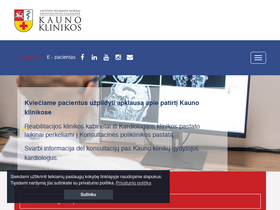 'www-inc.kaunoklinikos.lt' screenshot