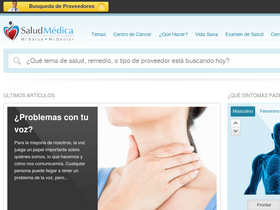 'saludmedica.com' screenshot