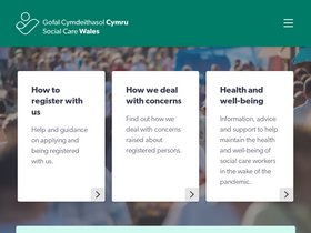 'socialcare.wales' screenshot