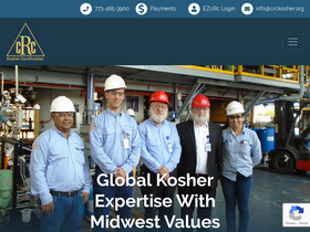 'crckosher.org' screenshot