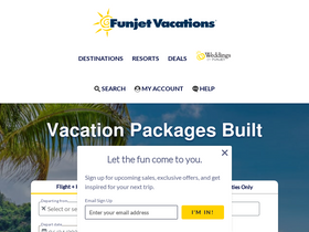 'funjet.com' screenshot