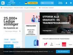 'karrierestart.no' screenshot