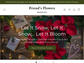 friendsflowersla.net homepage screenshot