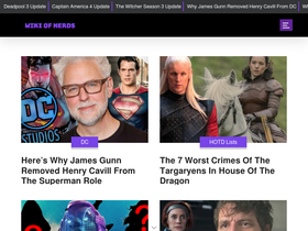 'wikiofnerds.com' screenshot