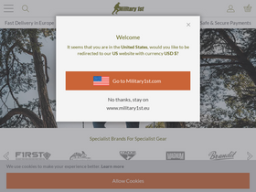 'military1st.eu' screenshot
