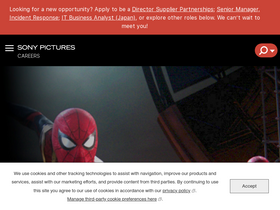 'sonypicturesjobs.com' screenshot