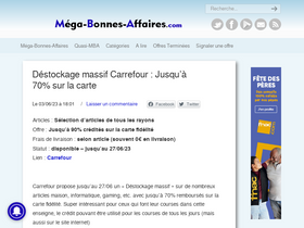 'mega-bonnes-affaires.com' screenshot