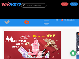 'whokeys.com' screenshot