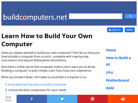 'buildcomputers.net' screenshot