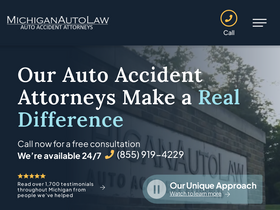 'michiganautolaw.com' screenshot