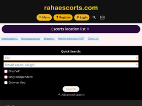 'rahaescorts.com' screenshot