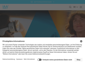 'iaa-mobility.com' screenshot