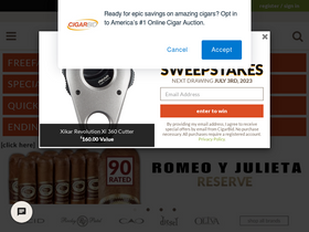 'cigarbid.com' screenshot