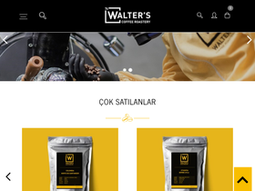 walterscoffee.com homepage screenshot