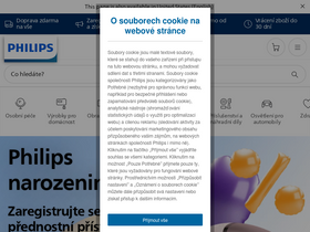 'philips.cz' screenshot