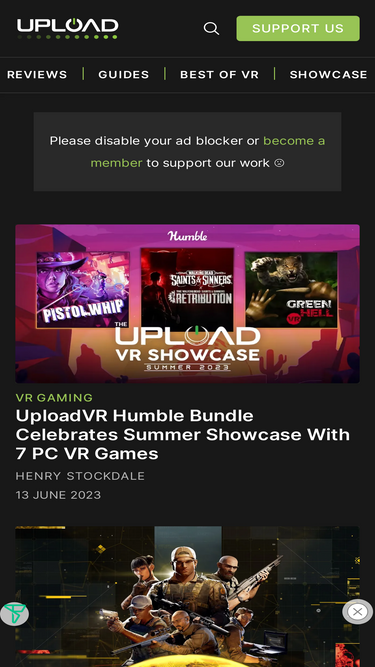 UploadVR Humble Bundle: 7 PC VR Games For Summer Showcase