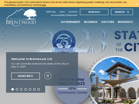 'brentwoodca.gov' screenshot