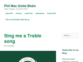 'philmacgiollabhain.ie' screenshot