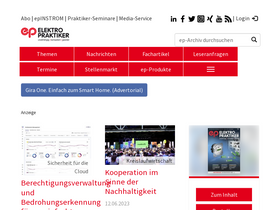 'elektropraktiker.de' screenshot