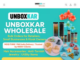 Unboxkar Wholesale website screenshot