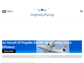 'highskyflying.com' screenshot