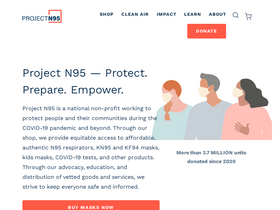 'projectn95.org' screenshot