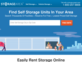 'storagearea.com' screenshot
