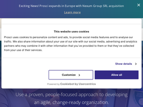 'prosci.com' screenshot