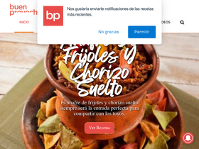 'buenprovecho.hn' screenshot