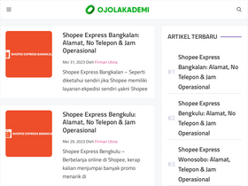 'ojolakademi.com' screenshot