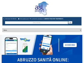 'ausl.pe.it' screenshot