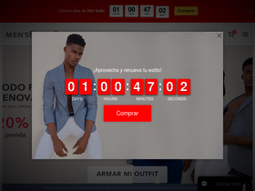 'mensfashion.com.mx' screenshot