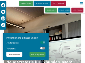 'volksbund.de' screenshot