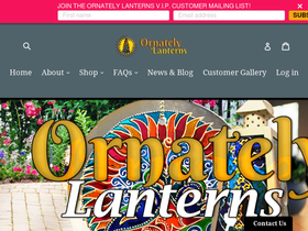 ornatelylanterns.com homepage screenshot
