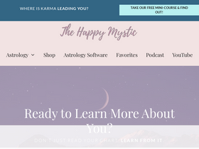 'thehappymystic.com' screenshot