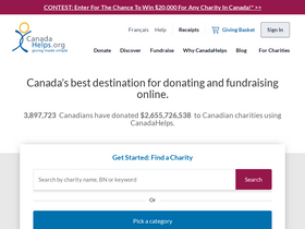 'canadahelps.org' screenshot