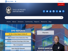 'dallaspolice.net' screenshot
