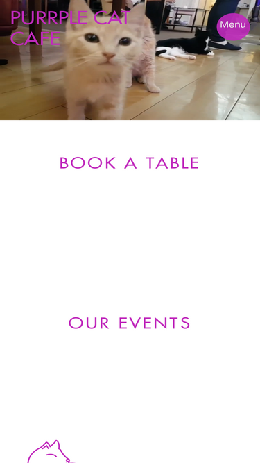 purrplecatcafe.com