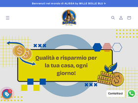alissashoponline.com homepage screenshot