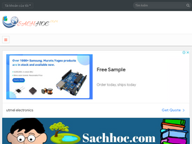 'sachhoc.com' screenshot