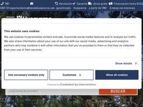 'tiendahusqvarna.com' screenshot