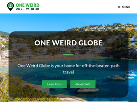 'oneweirdglobe.com' screenshot