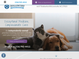 'shallowfordvet.com' screenshot