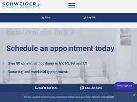 'schweigerderm.com' screenshot