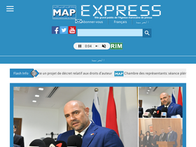 'mapexpress.ma' screenshot