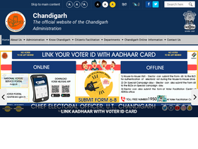 'chandigarh.gov.in' screenshot
