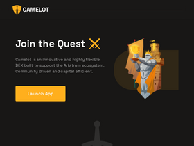 'camelot.exchange' screenshot