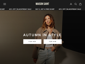 MAISON SAINT website screenshot