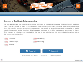 'rundreisen.de' screenshot
