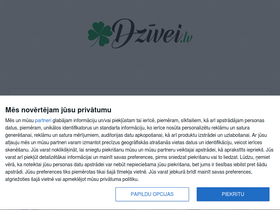 'dzivei.lv' screenshot